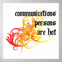 Las personas de las comunicaciones son calientes posters
