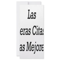 Las Primeras Citas Son Las Mejores rack cards