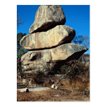 Las rocas de equilibrio, formati de la roca de Har Tarjetas Postales