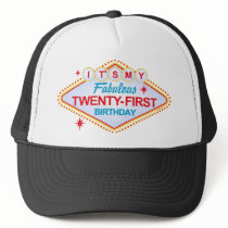 Las Vegas 21st Birthday Trucker Hat