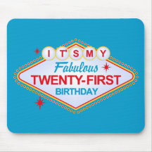 Las Vegas 21st Birthday Mouse Pads