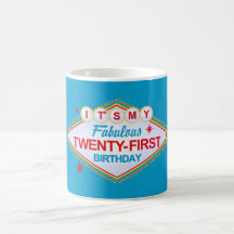 Las Vegas 21st Birthday Mug