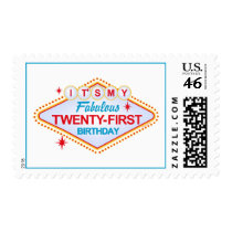 Las Vegas 21st Birthday Stamp