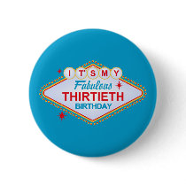 Las Vegas 30th Birthday buttons
