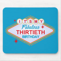 Las Vegas 30th Birthday Mouse Pad