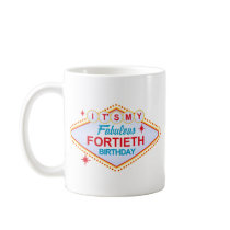 Las Vegas 40th Birthday mugs by pinkinkart Las Vegas 40th Birthday mugs