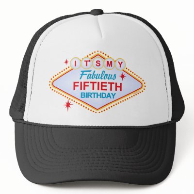 Las Vegas 50th Birthday Hat