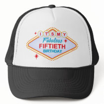 Las Vegas 50th Birthday Mesh Hats