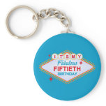Las Vegas 50th Birthday Key Chain