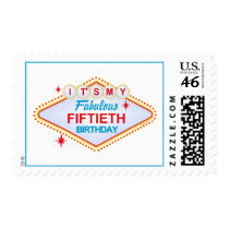 Las Vegas 50th Birthday Postage