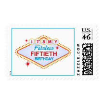 Las Vegas 50th Birthday Postage