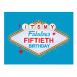 Las Vegas 50th Birthday Postcards