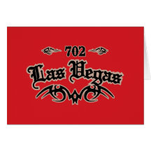 Las Vegas 702 Greeting Card
