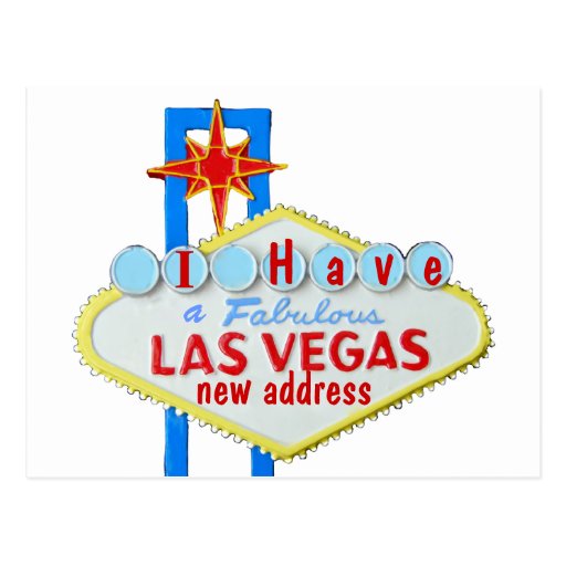 Las Vegas Address Change Postcard Zazzle