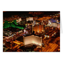 Las Vegas aerial view from a blimp Greeting Card