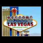 Las Vegas Anniversary Party Postcard postcards