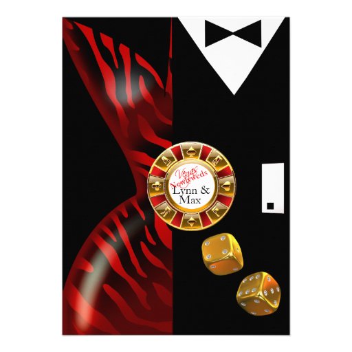 Las Vegas Art Deco Wedding Reception | red zebra Personalized Invites