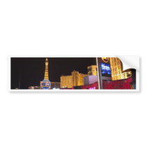 Las Vegas at night Bumper Sticker