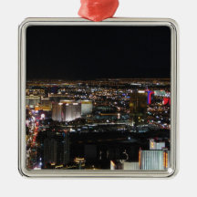 Las Vegas at Night Christmas Ornament
