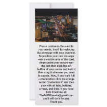Las Vegas at Night Custom Rack Cards