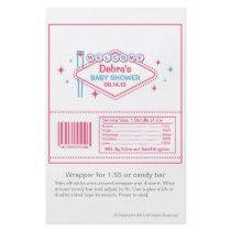 Las Vegas Baby Shower Candy Wrapper flyers