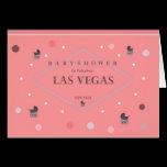 Las Vegas Baby Shower (Stroller) Card cards
