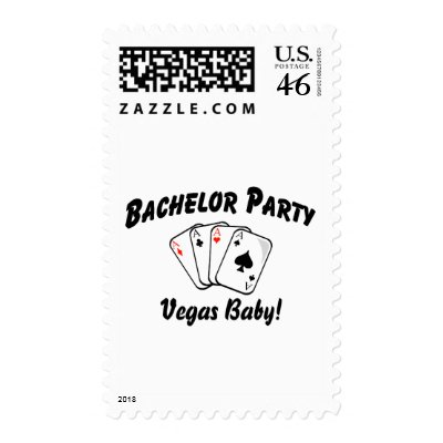 Las Vegas Bachelor Party Stamps