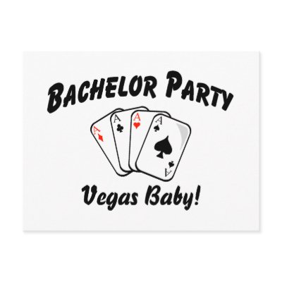 Las Vegas Bachelor Party Postcard