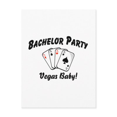Las Vegas Bachelor Party Postcard