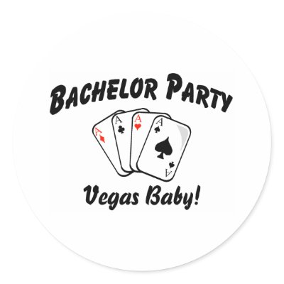 Las Vegas Bachelor Party Stickers