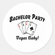 Las Vegas Bachelor Party Stickers