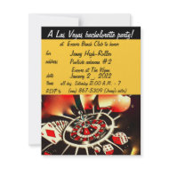 Las Vegas Bachelorette Invitation invitation