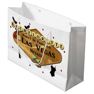 Las Vegas BACHELORETTE PARTY Gift Bag Large Gift Bag