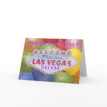 Las Vegas Balloons! Happy Birthday MOM Card