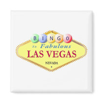 Las Vegas Bingo Magnet