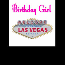 Las Vegas Birthday Girl Ladies Spaghetti Top t-shirts