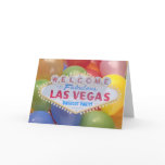 Las Vegas Birthday Party! Announcement Card with B