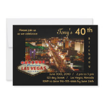 Las Vegas Birthday Party Invitation