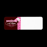 Las Vegas Bridal Shower Label labels