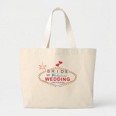 Las Vegas Bride Canvas Bags