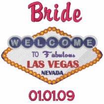 Las Vegas Bride embroidered shirts by WedThreads Las Vegas Bride embroidered shirts