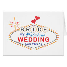 Las Vegas Bride Greeting Cards