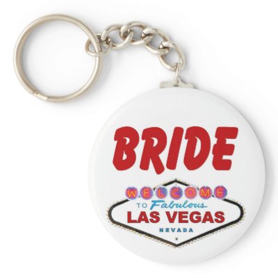 Las Vegas Bride Keychain