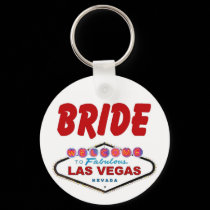 Las Vegas Bride Keychain