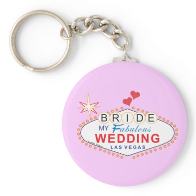 Las Vegas Bride Keychain