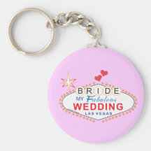 Las Vegas Bride Keychain