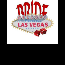 Las Vegas BRIDE Ladies Spaghetti Top with Dice t-shirts