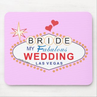 Las Vegas Bride mousepad
