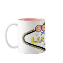 Las Vegas BRIDE Polka Dots Two Tone Mug by vegasdusoleil Las Vegas BRIDE Polka Dots Two Tone Mug