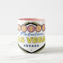 Las Vegas BRIDE Polka Dots Two Tone Mug